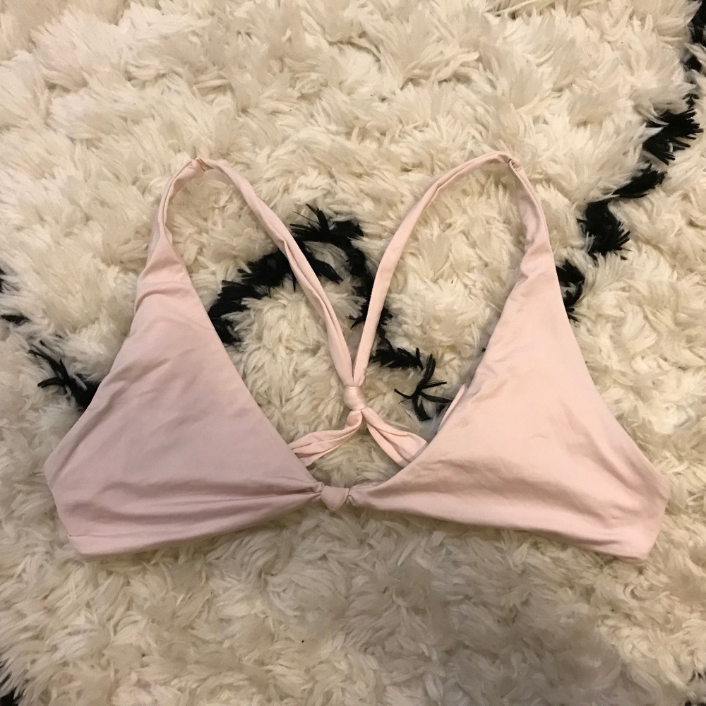 Light Pink Frankie's Bikinis Swim Top (Runs small)